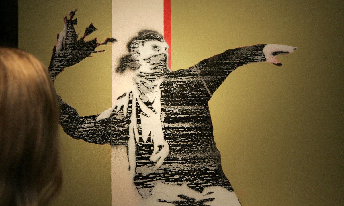 Banksy - u0022Riot Greenu0022