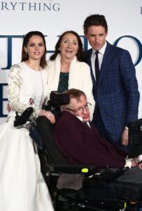 2014 – Felicity Jones, Jane Wild, Stephen Hawking, Eddie Redmayne
