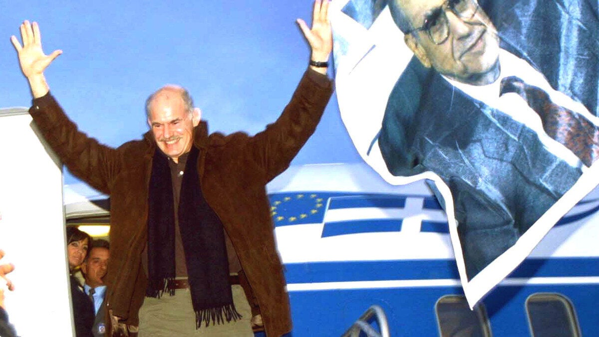 ΚΡΗΤΗ - ΑΦΙΞΗ ΤΟΥ ΓΙΩΡΓΟΥ ΠΑΠΑΝΔΡΕΟΥ ΣΤΟ ΑΕΡΟΔΡΟΜΙΟ ΤΟΥ ΗΡΑΚΛΕΙΟΥ
