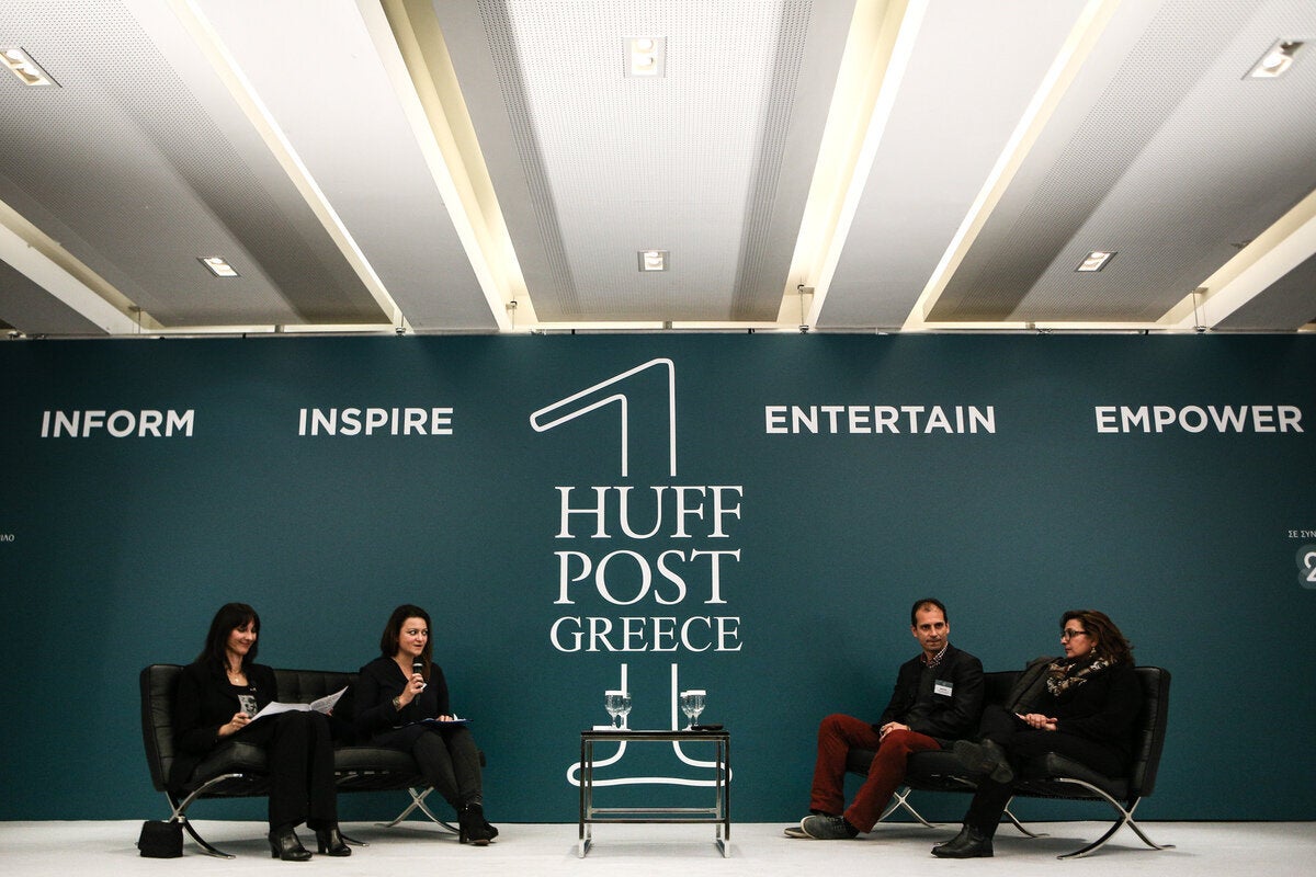 Από αριστερά: Έλενα Κουντουρά, Δέσποινα Τριβόλη, Νίκος Πολιάς και Diane Kochilas