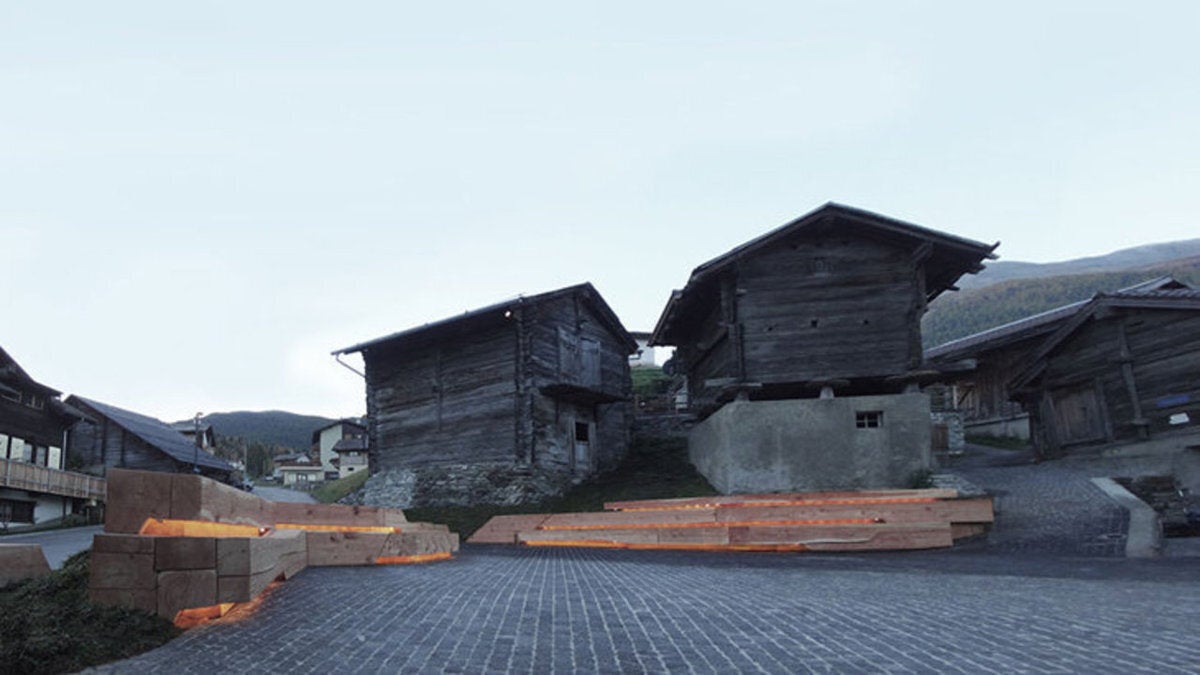 Κεντρική Πλατεία Bürchen (Ελβετία)