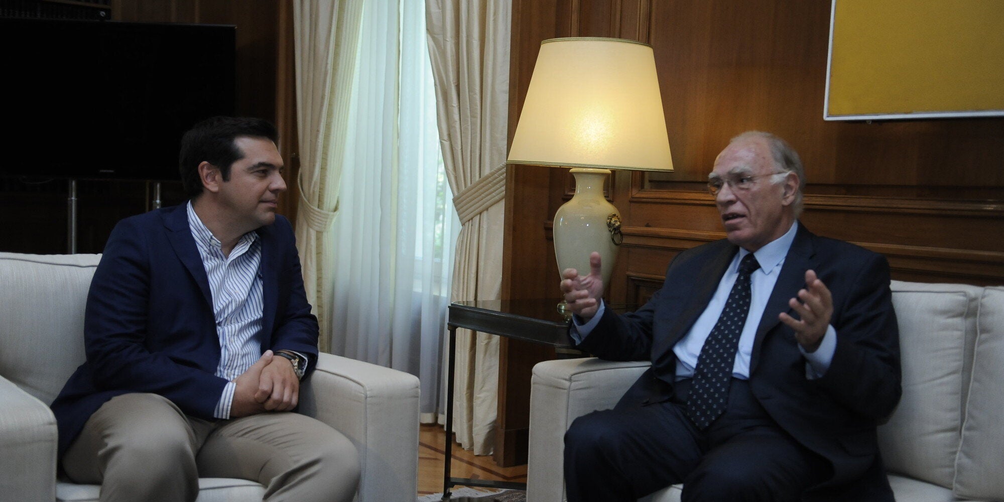 To brexit κυριάρχησε στη συνάντηση Τσίπρα και Λεβέντη