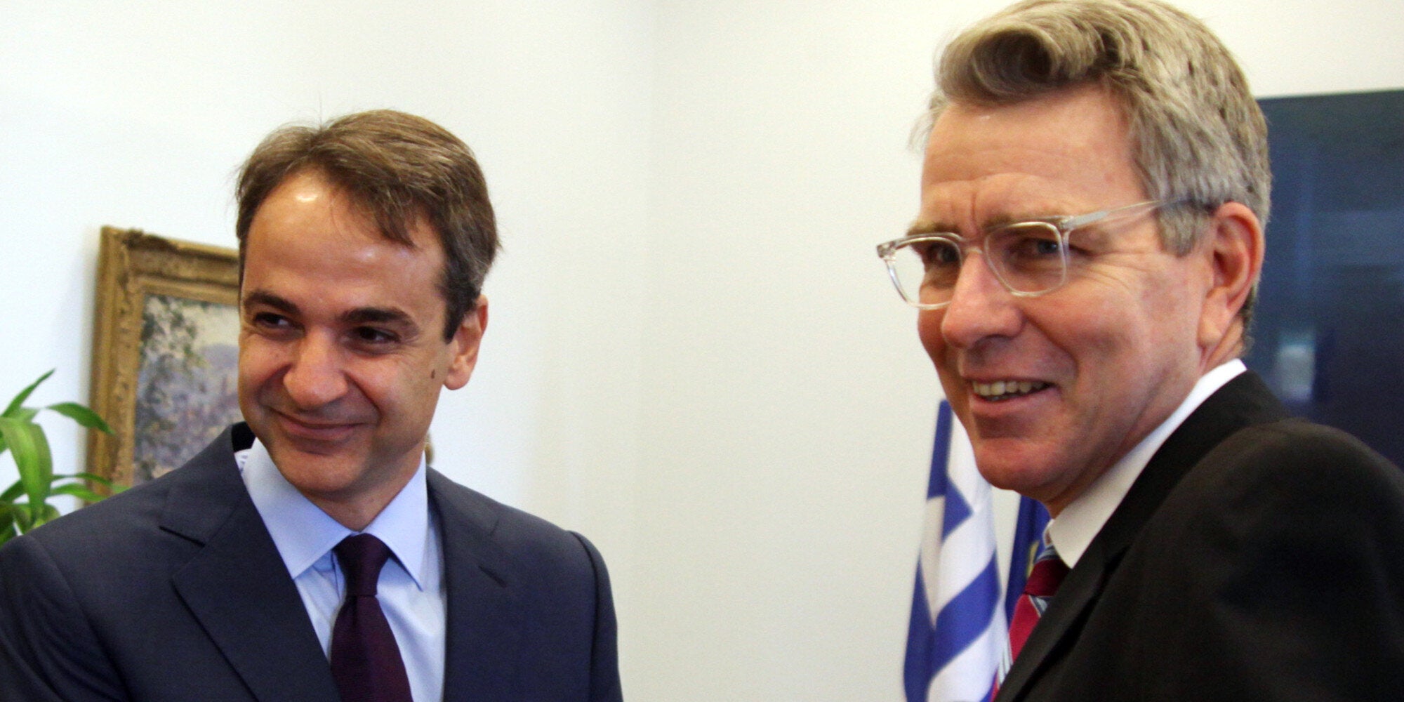 Κυπριακό και επίσκεψη Ομπάμα στη συνάντηση Μητσοτάκη με τον Αμερικανό πρέσβη, Τζέφρι Πάιατ