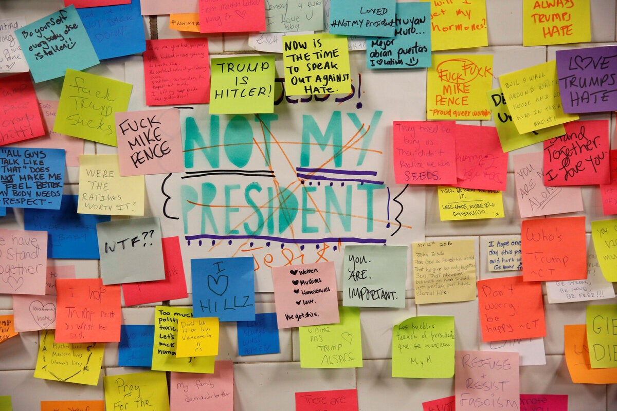 «Not my president»