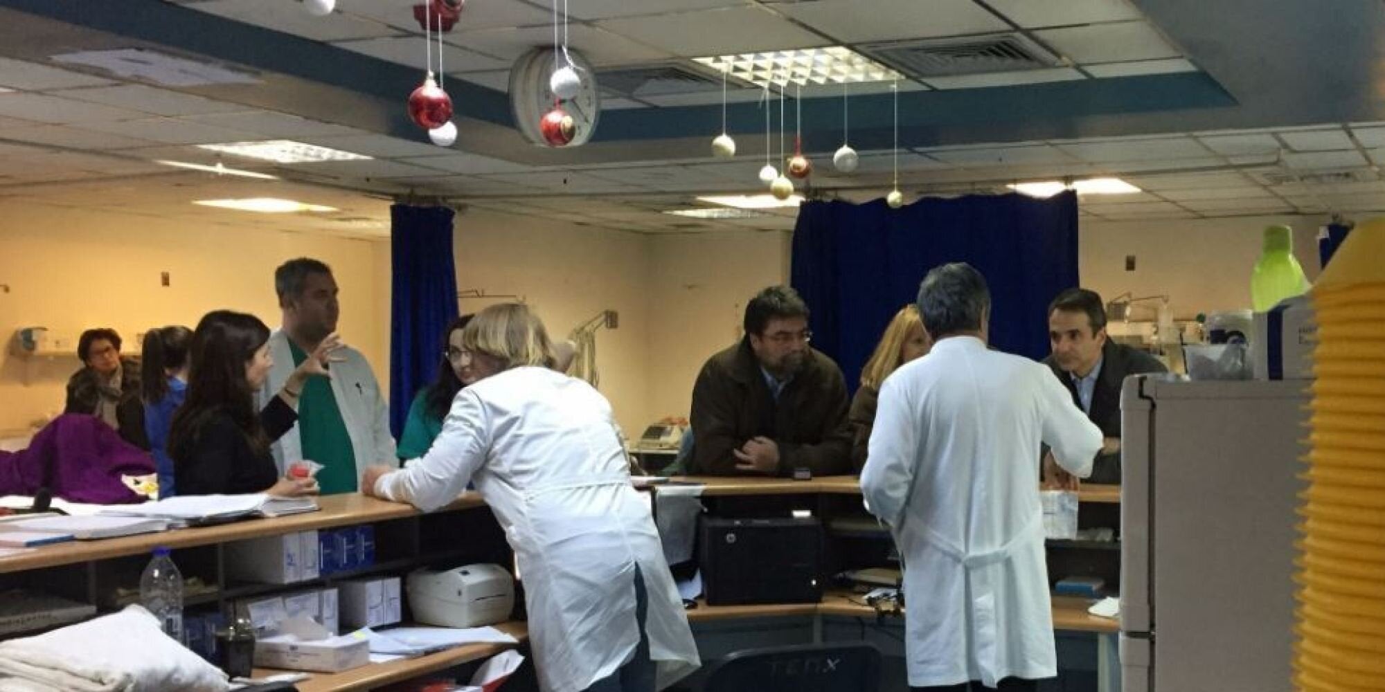 Αιφνιδιαστική επίσκεψη Κυριάκου Μητσοτάκη στον Ευαγγελισμό