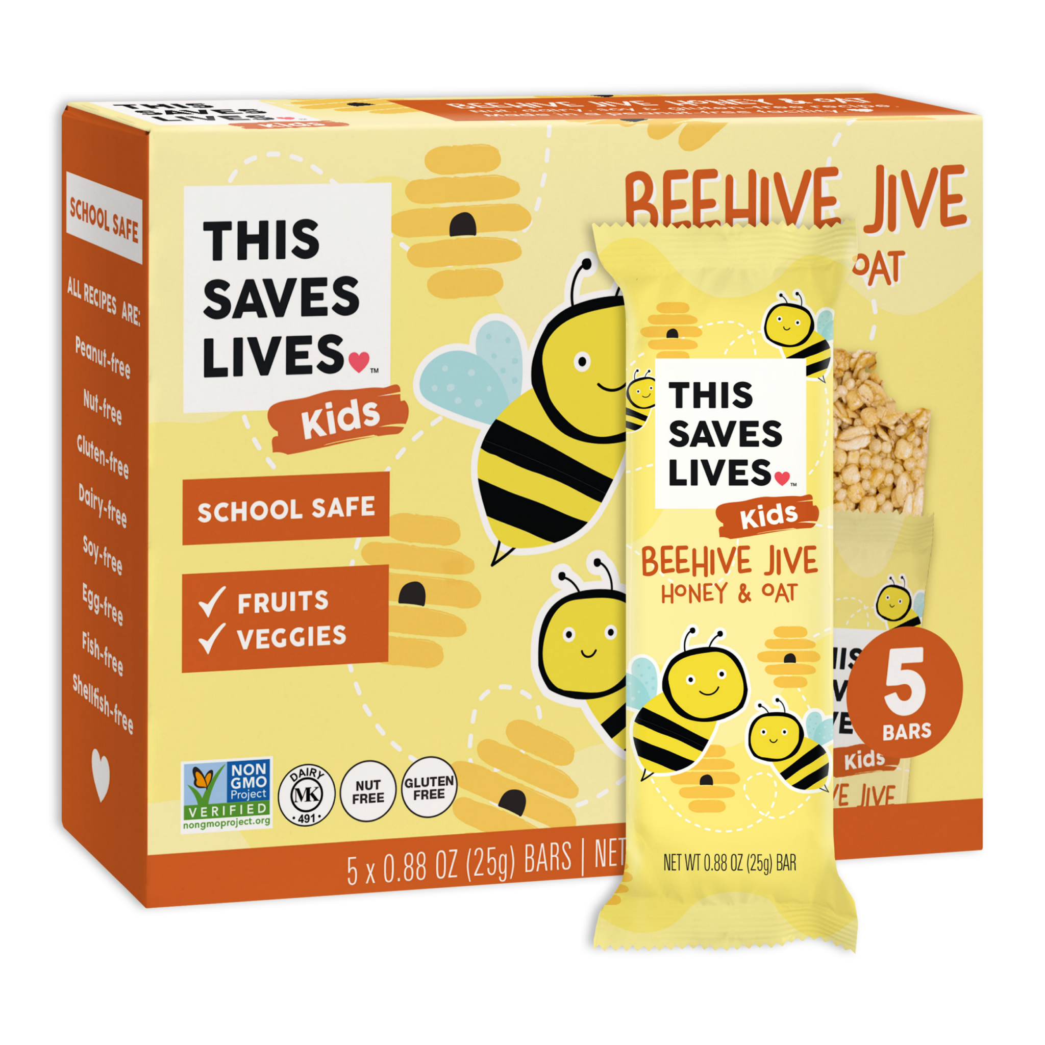 This Saves Lives Beehive Jive Honey u0026 Oat Bar