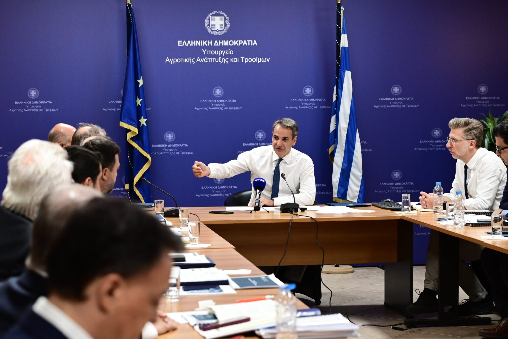 Μητσοτάκης στο υπ.Αγροτικής Ανάπτυξης: Παράταση του προγράμματος για φθηνό ρεύμα στους αγρότες