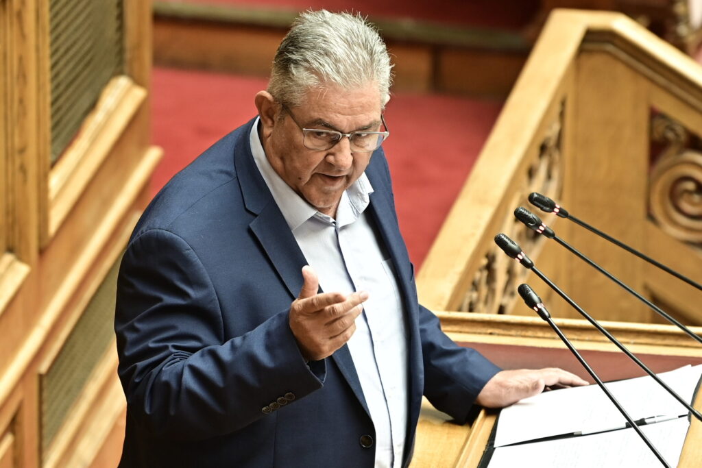 Συζήτηση στην Ολομέλεια της Βουλής επί της προτάσεως που κατέθεσαν εξήντα (60) Βουλευτές της Κοινοβουλευτικής Ομάδας "ΝΕΑ ΔΗΜΟΚΡΑΤΙΑ", για σύσταση Εξεταστικής Επιτροπής "που θα διερευνήσει όλα τα ζητήματα που έχουν ανακύψει σχετικά με τη λειτουργία του Οργανισμού Πληρωμών και Ελέγχου Κοινοτικών Ενισχύσεων Προσανατολισμού και Εγγυήσεων (Ο.Π.Ε.Κ.Ε.Π.Ε), με γνώμονα την ανάδειξη τυχόν ευθυνών και την αποκατάσταση της αξιοπιστίας του συστήματος πληρωμής των αγροτικών ενισχύσεων, ώστε να αποτελεί έναν αξιόπιστο, αποτελεσματικό και δίκαιο μηχανισμό για όλους τους παραγωγούς της χώρας", Τρίτη 29 Ιουλίου 2025. (ΜΙΧΑΛΗΣ ΚΑΡΑΓΙΑΝΝΗΣ/EUROKINISSI)
