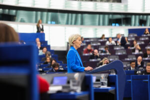 Η πρόεδρος της Κομισιόν στο Ευρωκοινοβούλιο στο Στρασβούργο 6/10/2025 European Parliament