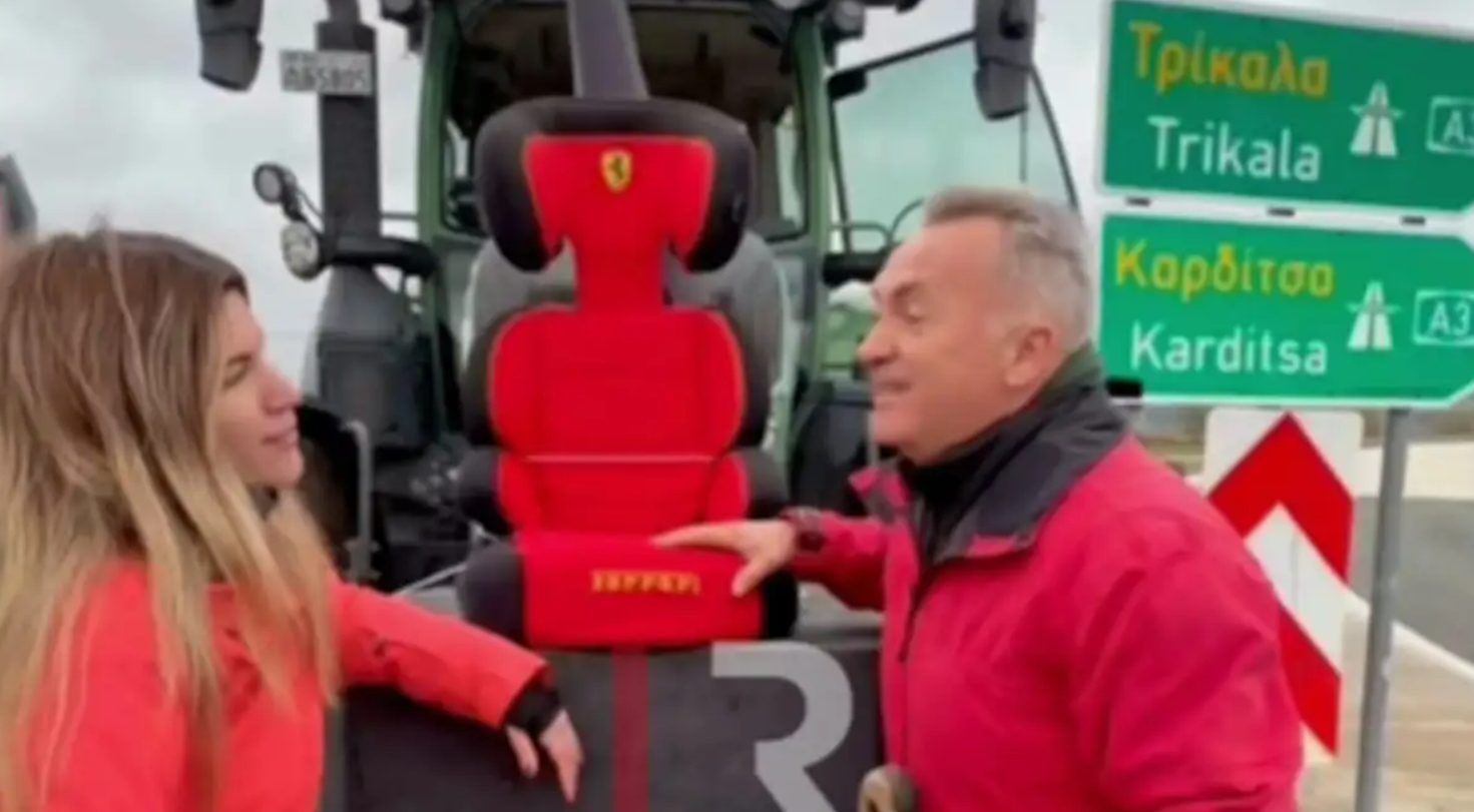 Πατέρας έκανε δώρο στην αγρότισσα κόρη του κάθισμα… Ferrari για το τρακτέρ της (βίντεο)