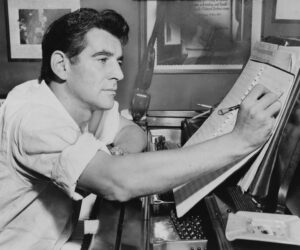 Leonard Bernstein Photo by Al Ravenna, 1955, courtesy of the Library of Congress