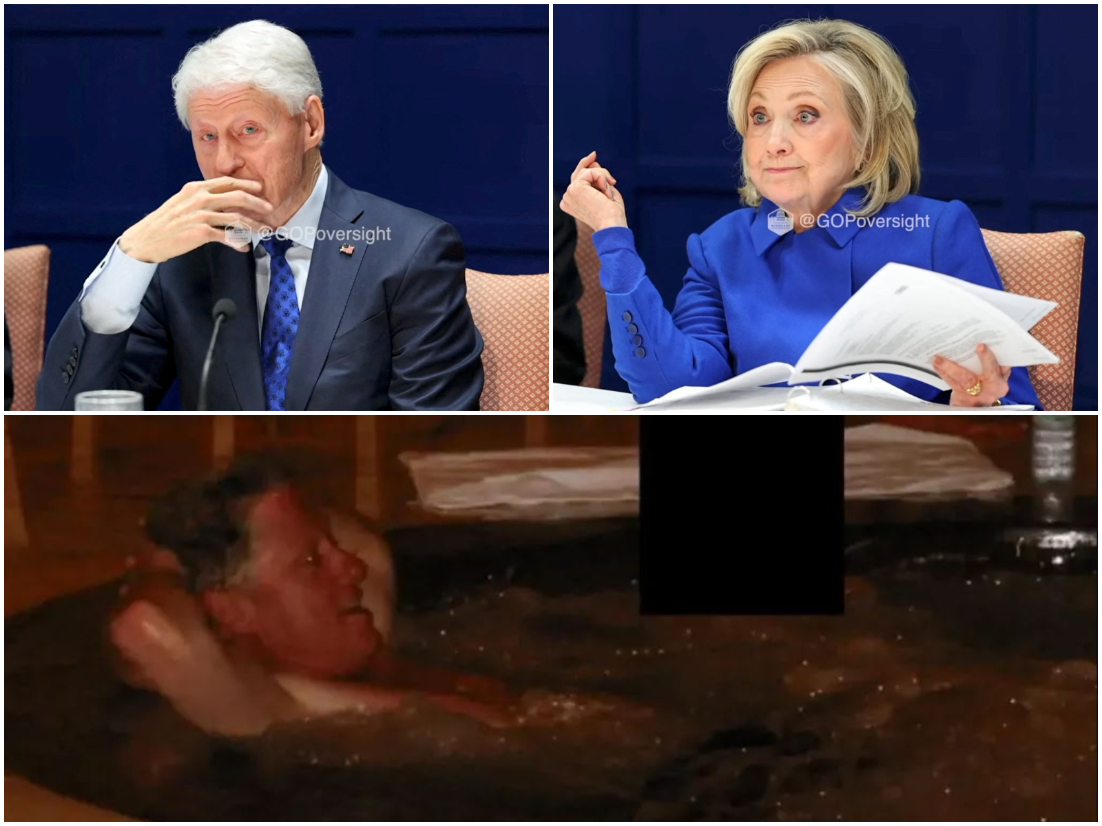 Διαρροή φωτογραφιών, τζακούζι και Pizzagate: Στη δημοσιότητα βίντεο από την κατάθεση των Κλίντον για τις σχέσεις με τον Επστάιν