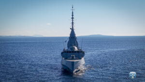 Η φρεγάτα "Κίμων" στο Ναύσταθμο Σαλαμίνας. Παρασκευή 16 Ιανουαρίου 2026. (ΓΕΝ ΕΚΠΡΟΣΩΠΟΣ ΤΥΠΟΥ / EUROKINISSI)