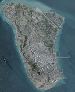 A satellite image shows an oil terminal at Kharg Island, Iran, February 25, 2026.Reuters