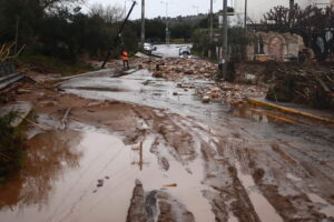 Πλημμύρες στην περιοχή της Ραφήνας από την κακοκαιρία Erminio - Πηγή: EUROKINISSI