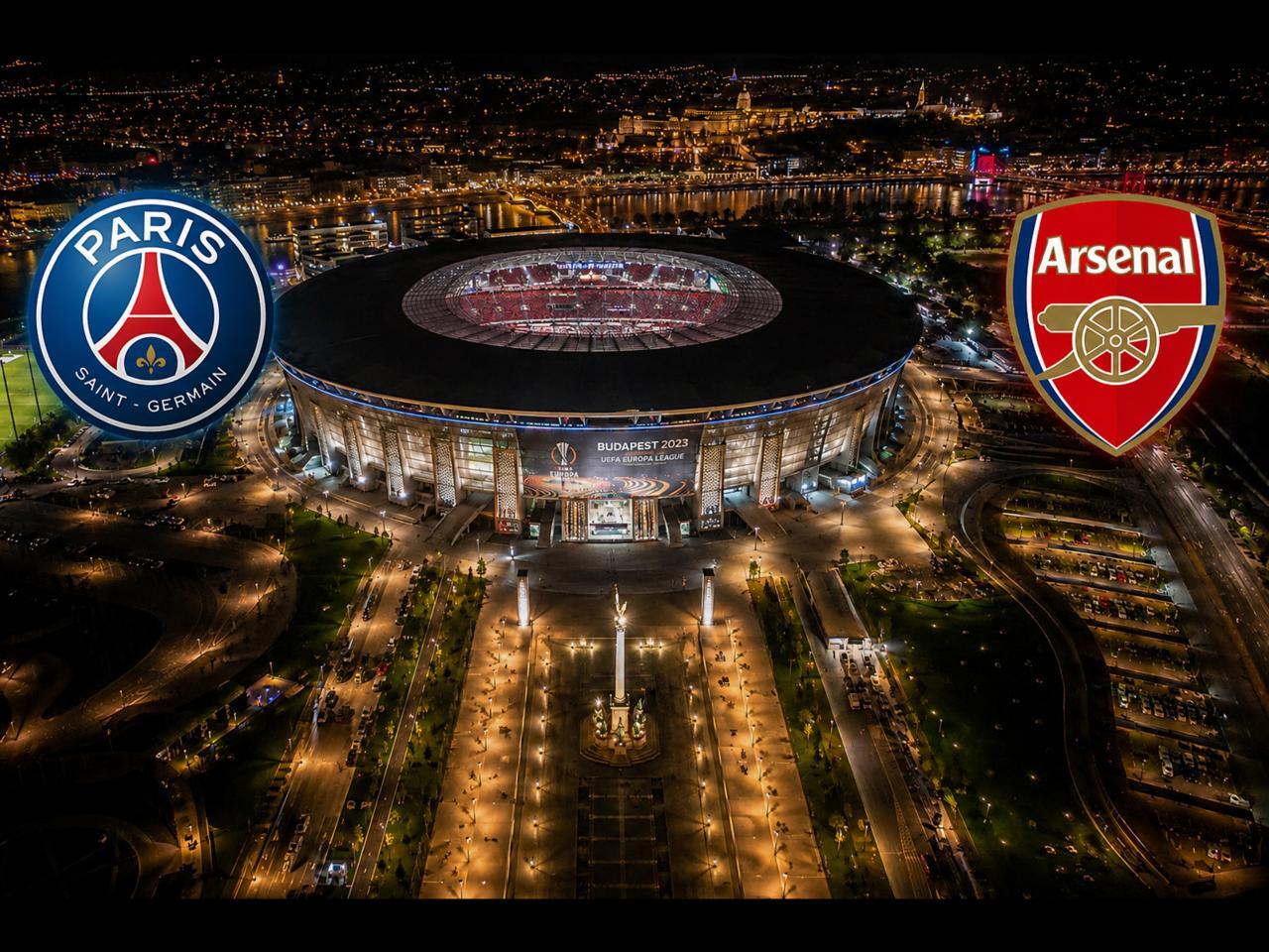 Βουδαπέστη: Σε ρυθμούς τελικού Champions League- Παρί Σεν Ζερμέν και Άρσεναλ – Σέντρα 19.00 – Συνθέσεις και διαιτητής