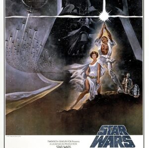 The Original Star Wars Poster- Designed and painted by Tom Jung in 1977 (starwars.com)