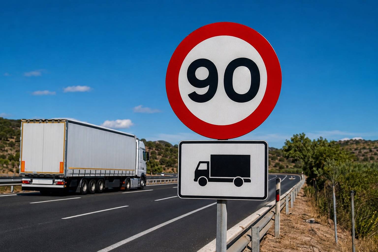 Νέα όρια ταχύτητας: Τα φορτηγά πάνε για 90 χλμ/ώρα στην Εθνική – αλλά ο λογαριασμός των πινακίδων μένει αναπάντητος