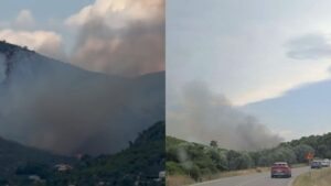 Φωτιά στο Λουτράκι