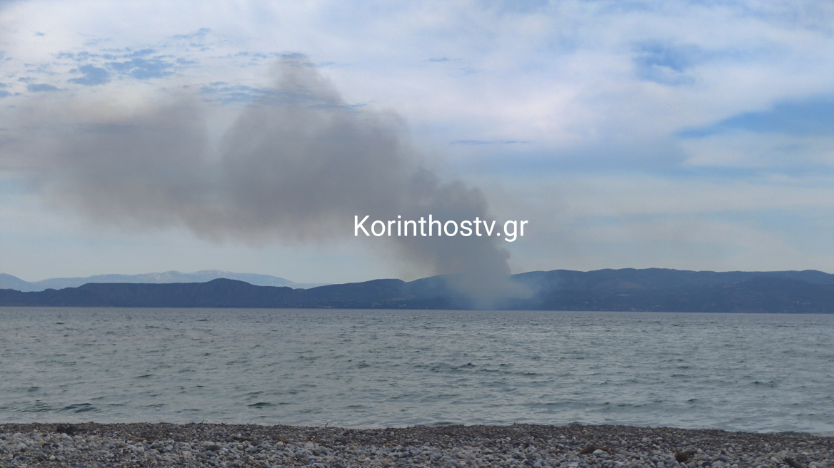 Λουτράκι: Καλύτερη η εικόνα της φωτιάς σε δασική έκταση στη θέση Σκαλωσιά – Παραμένουν οι δυνάμεις στο σημείο