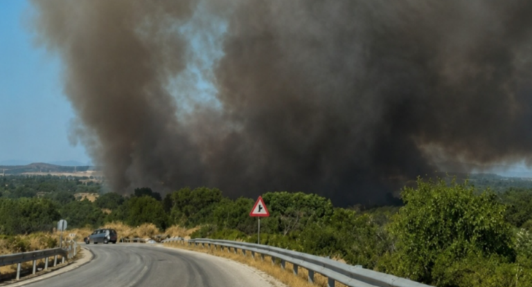 Σε ύφεση η φωτιά στο Κορωπί – Ήχησε το 112 και σηκώθηκαν εναέρια μέσα (Βίντεο)