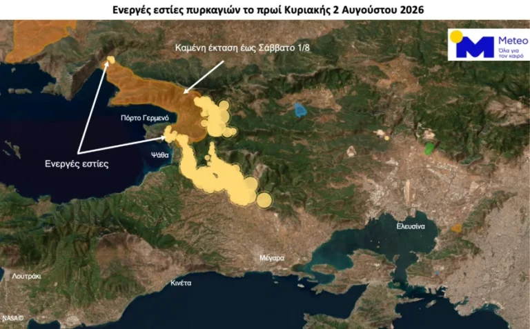 Πυρομετεωρολόγος Θοδωρής Γιάνναρος: Megafire η φωτιά στην Βοιωτία, στάχτη 100.000 στρέμματα – Χάρτης από δορυφόρο με τα ενεργά μέτωπα