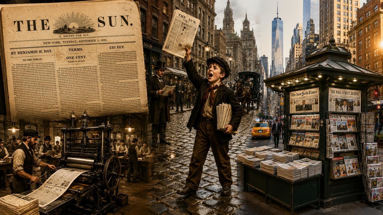 «NewYorkSun»: Η εφημερίδα του ενός σεντ που άλλαξε τη δημοσιογραφία της Αμερικής – Μία εκπληκτική ιστορία με τις εφημερίδες των ΗΠΑ