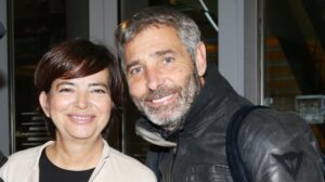 Η Ελένη Κούρκουλα με τον Θοδωρή Αθερίδη.