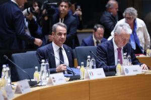 O πρωθυπουργός στη σύνοδο κορυφής στις Βρυξέλλες 15 Οκτωβρίου 2026 Πηγή ΕΕ