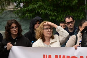 EUROKINISSI - Συγκέντρωση εργαζομένων στα κεντρικά γραφεία της Pizza Fan